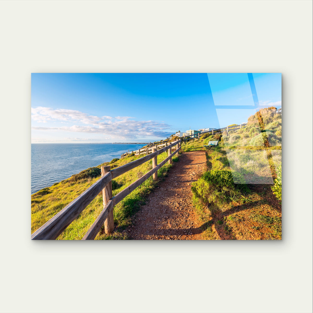 Hallett Cove Beach South Aus Coastal Acrylic Glass Printing Wall Art Australian Made Quality