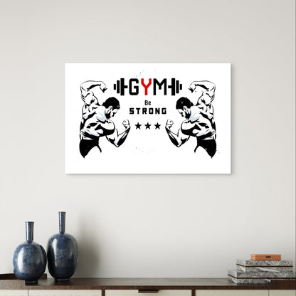 Be Strong Motivational Bodybuilder 5mm thick Plastic Poster Ready to Hang 90x60
