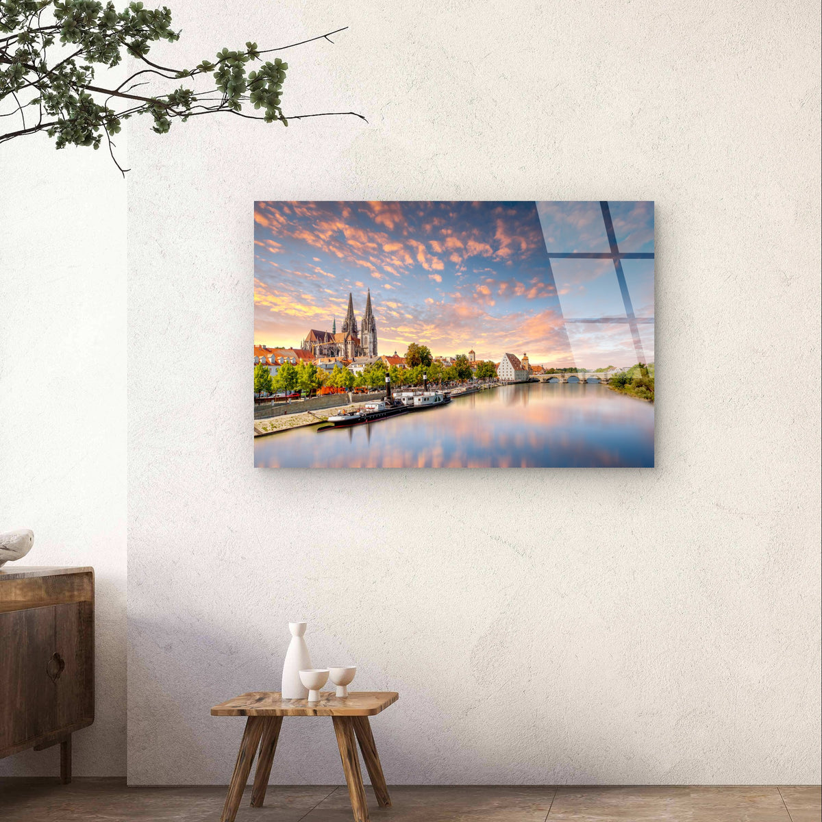 Regensburg Germany Cityscape Print Acrylic Glass Printing Wall Art Australian Made Quality