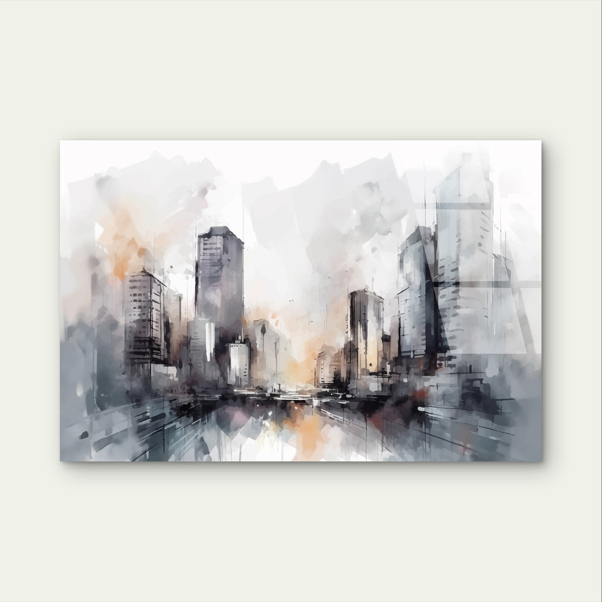 Urban City Skyline Skyscraper Decor Acrylic Glass Printing Wall Art Australian Made Quality