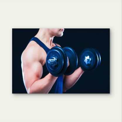 Physical Culture Heavy Weight Plates Workout 5mm thick Plastic Poster Ready to Hang 90x60cm