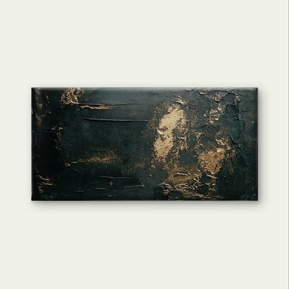 Abstract Black Gold Foil Luxury Wall Art Canvas Office Home Framed 120x60cm