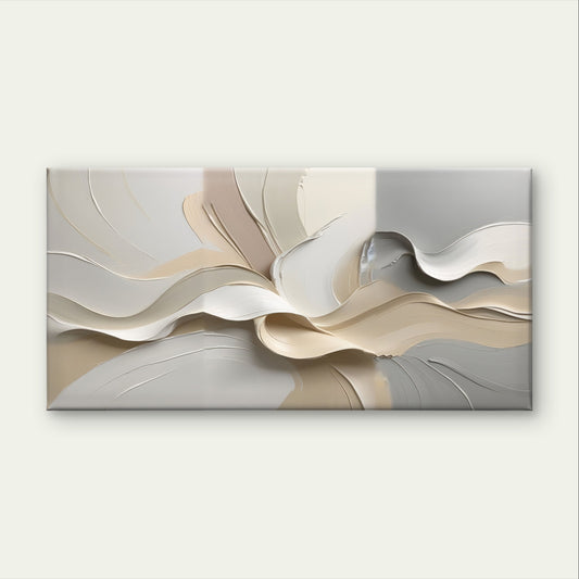 Minimalist Neutral Abstract Beige Wall Art Canvas Office Home Framed 120x60cm
