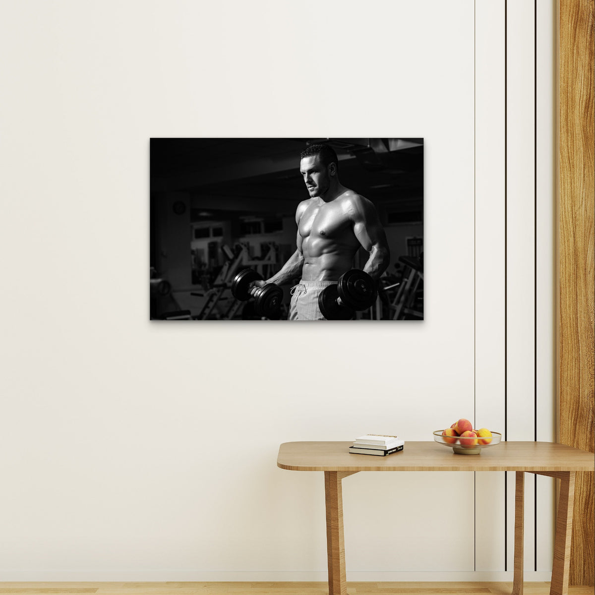 Fitness Workout Saying Typography Sign 5mm Plastic Ready to Hang 90x60cm