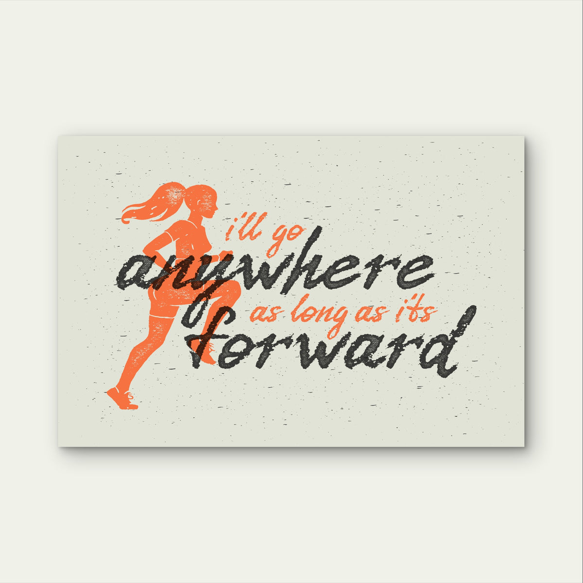 Fitness Workout Saying Typography Sign 5mm Plastic Ready to Hang 90x60cm