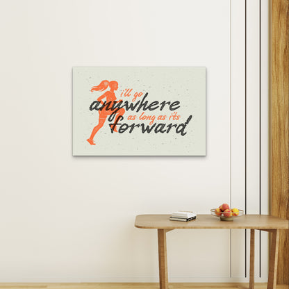 Fitness Workout Saying Typography Sign 5mm Plastic Ready to Hang 90x60cm