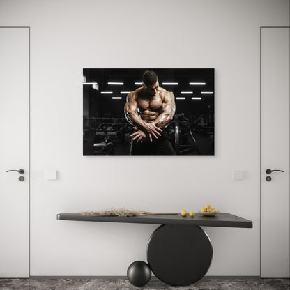 Male Bodybuilder Muscle Physique Print 5mm Plastic Poster Ready to Hang 90x60cm