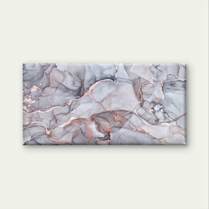 Grey Alcohol Abstract Rose Gold Vein Wall Art Canvas Office Home Framed 120x60cm