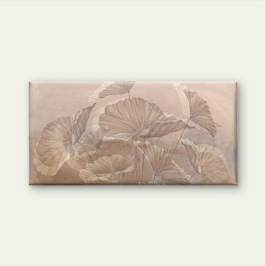 Exquisite Warm Cream Ginkgo Foliage Wall Art Canvas Office Home Framed 120x60cm
