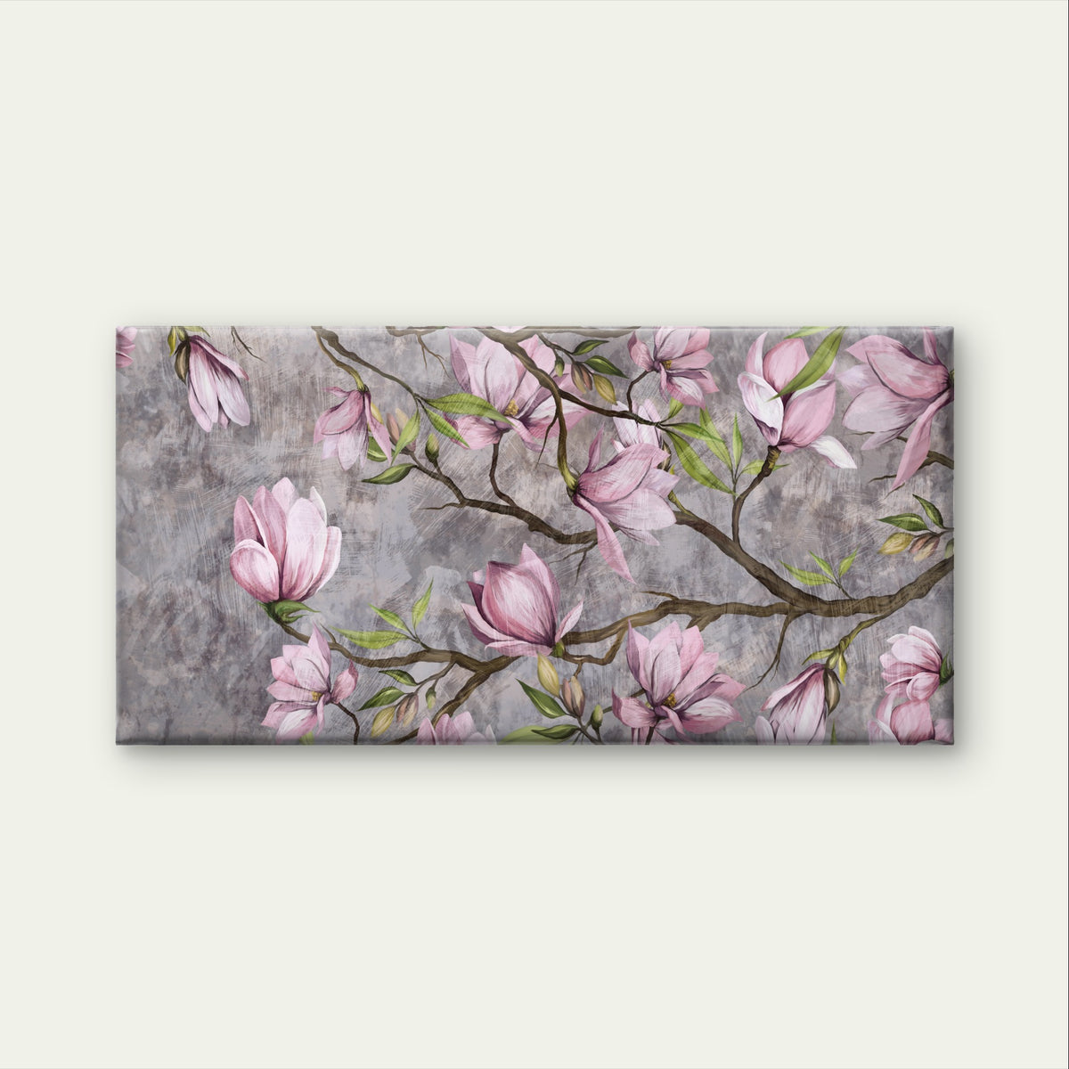 Regal Spring Tree Flora Grey Bark Wall Art Canvas Office Home Framed 120x60cm