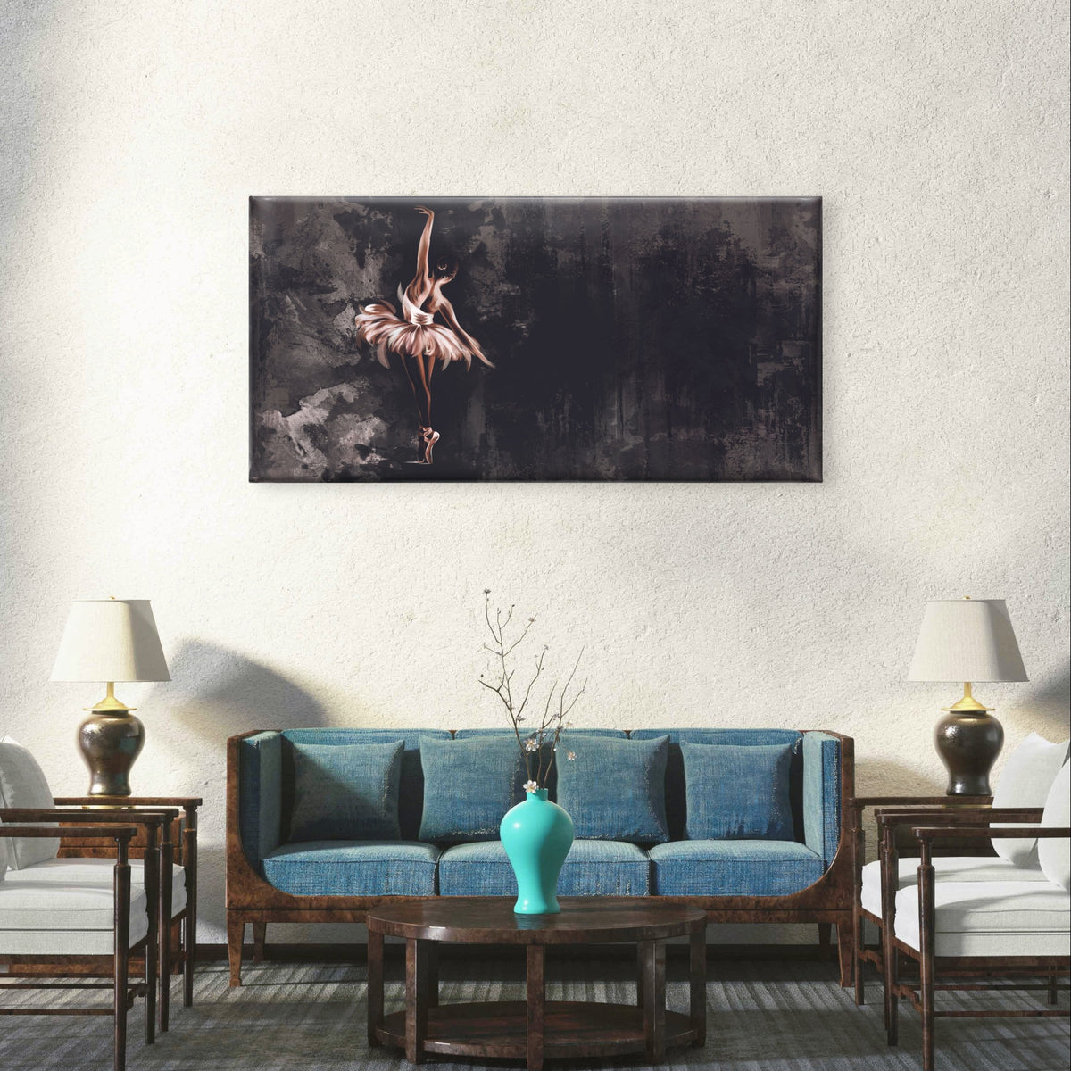 Grand Cartoon Safari Tiger Sloth Wall Art Canvas Office Home Framed 120x60cm