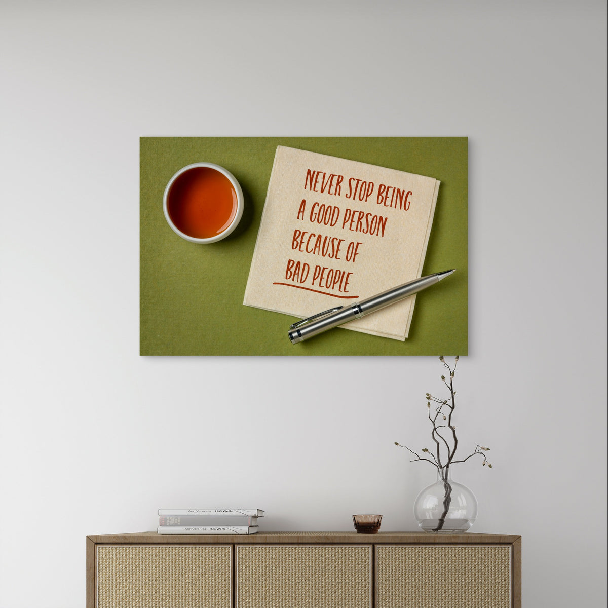 Grand Inspirational Life Quote Sign 5mm Plastic Poster Ready to Hang 90x60cm