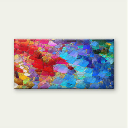 Modern Abstract Rainbow Color Art Wall Art Canvas Office Home Framed 120x60cm