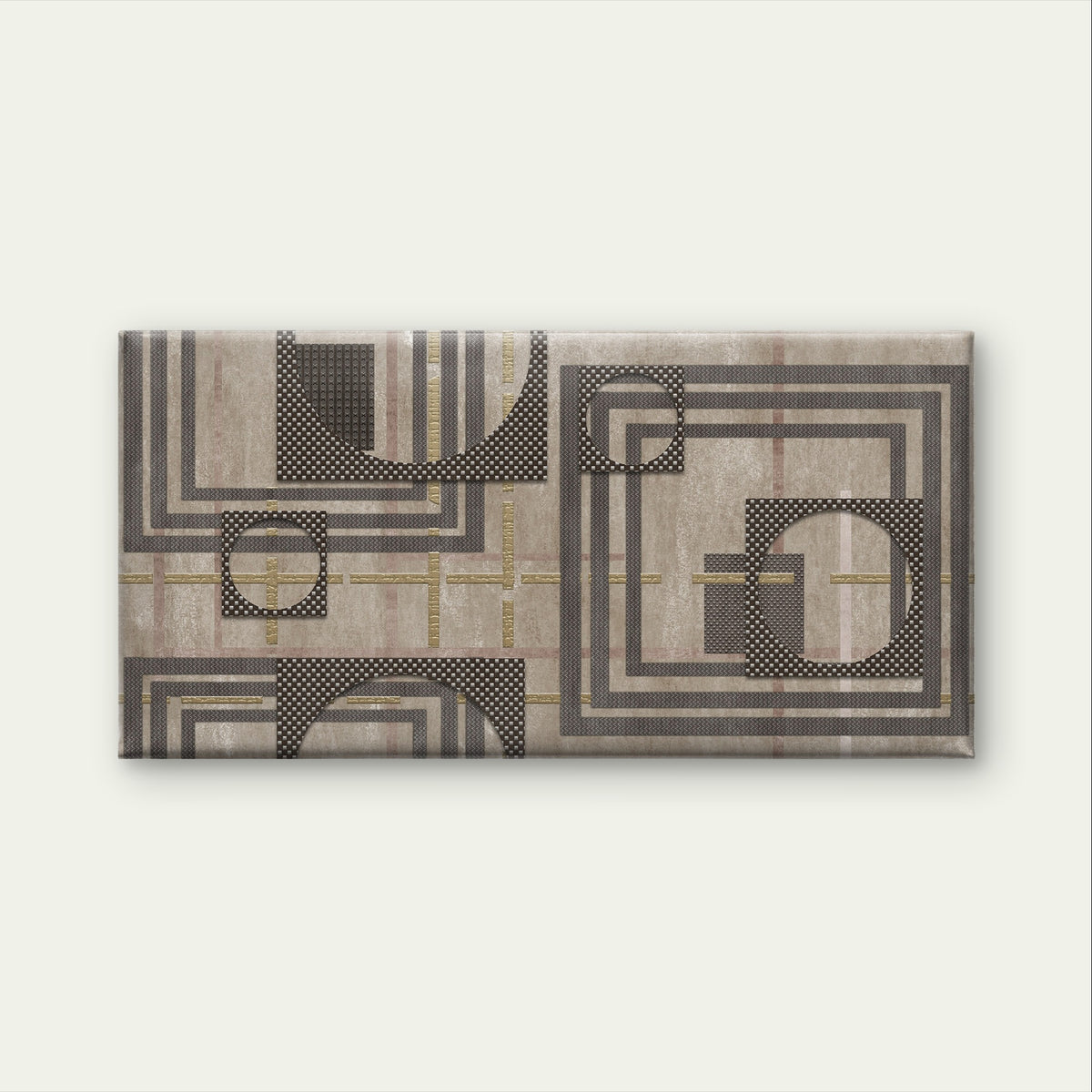 Abstract Grey Gold Geometric Line Wall Art Canvas Office Home Framed 120x60cm