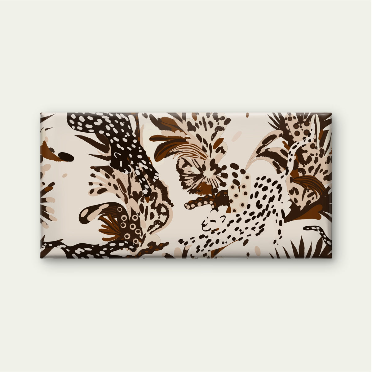 Boho Abstract Botanical Leaf Art Wall Art Canvas Office Home Framed 120x60cm