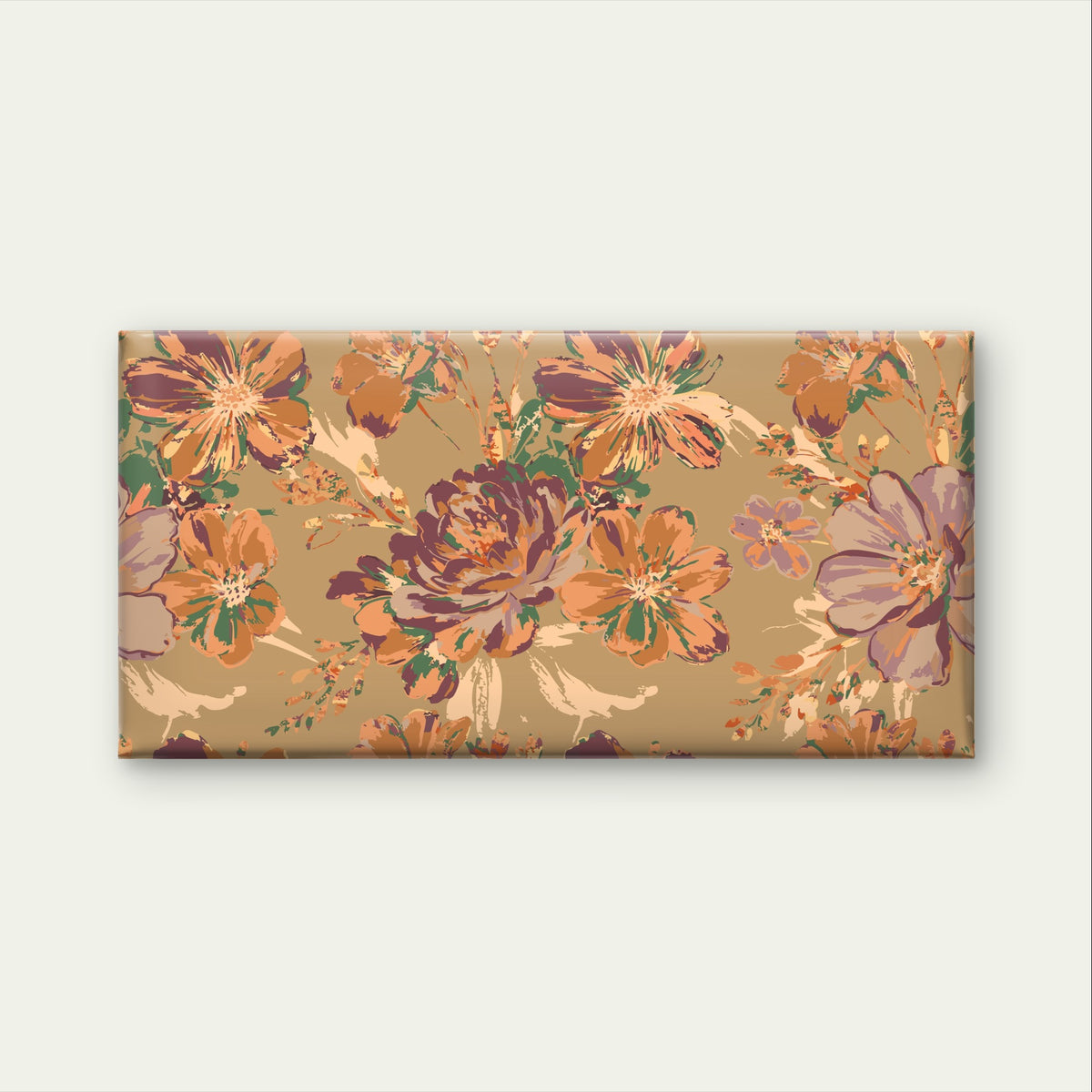 Retro Vintage Floral Pattern Wall Art Canvas Office Home Framed 120x60cm