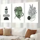 3pcs Minimalist Monochrome Botanical design Canvas Unframed - High Quality Print 100% Australian Made Wall Canvas