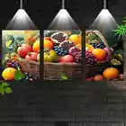 3pcs Charming Fresh Sweet Fruit Basket Kitchen Canvas Unframed - High Quality Print 100% Australian Made Wall Canvas