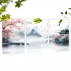 3pcs Elegant Landscape Mountains Lake Painting Canvas Unframed - High Quality Print 100% Australian Made Wall Canvas