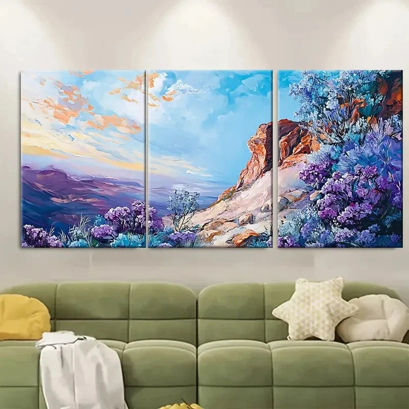 3pcs Ayers Rock Australia Travel Print Metal Print Ready to Hang Art - Bella Home Decor