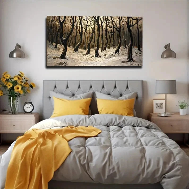 Hopeless Woods Space Nature Wall Art Canvas Office Home Room Framed 120x60cm