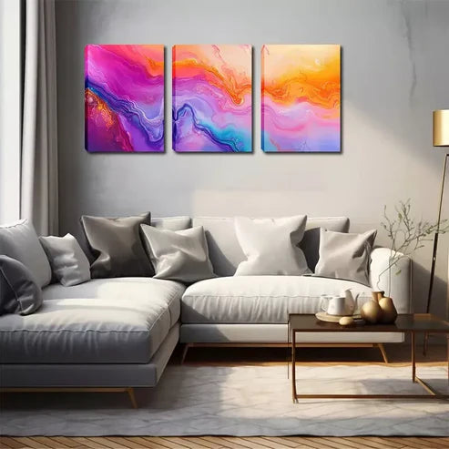 3pcs Dream Cloud Wall Art Canvas Unframed - High Quality Print 100% Australian Made Wall Canvas - Bella Home Decor