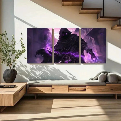 3pcs Anime Art Demon Grim Reaper Modern Wall Art Set Canvas Framed 40x60cm - High Quality Print 100% Australian Made Wall Canvas Ready to Hang - Bella Home Decor