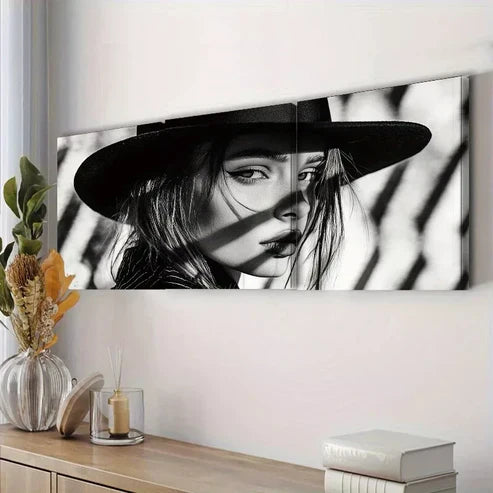 3pcs Featuring A Female Model Wall Art Set Canvas Unframed - High Quality Print 100% Australian Made Wall Canvas