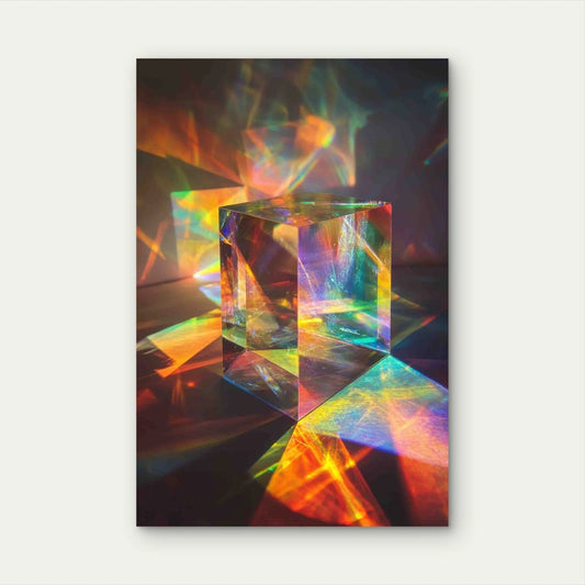 Spectrum Flashes Coloured Light 40x60cm Metal Print Ready to Hang