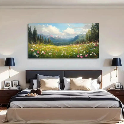 Vintage & Contemporary Woodland Wall Art Canvas Office Home Room Framed 120x60cm