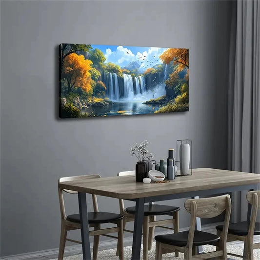 Minimalist Nature Scene Birds Wall Art Canvas Office Home Room Framed 120x60cm
