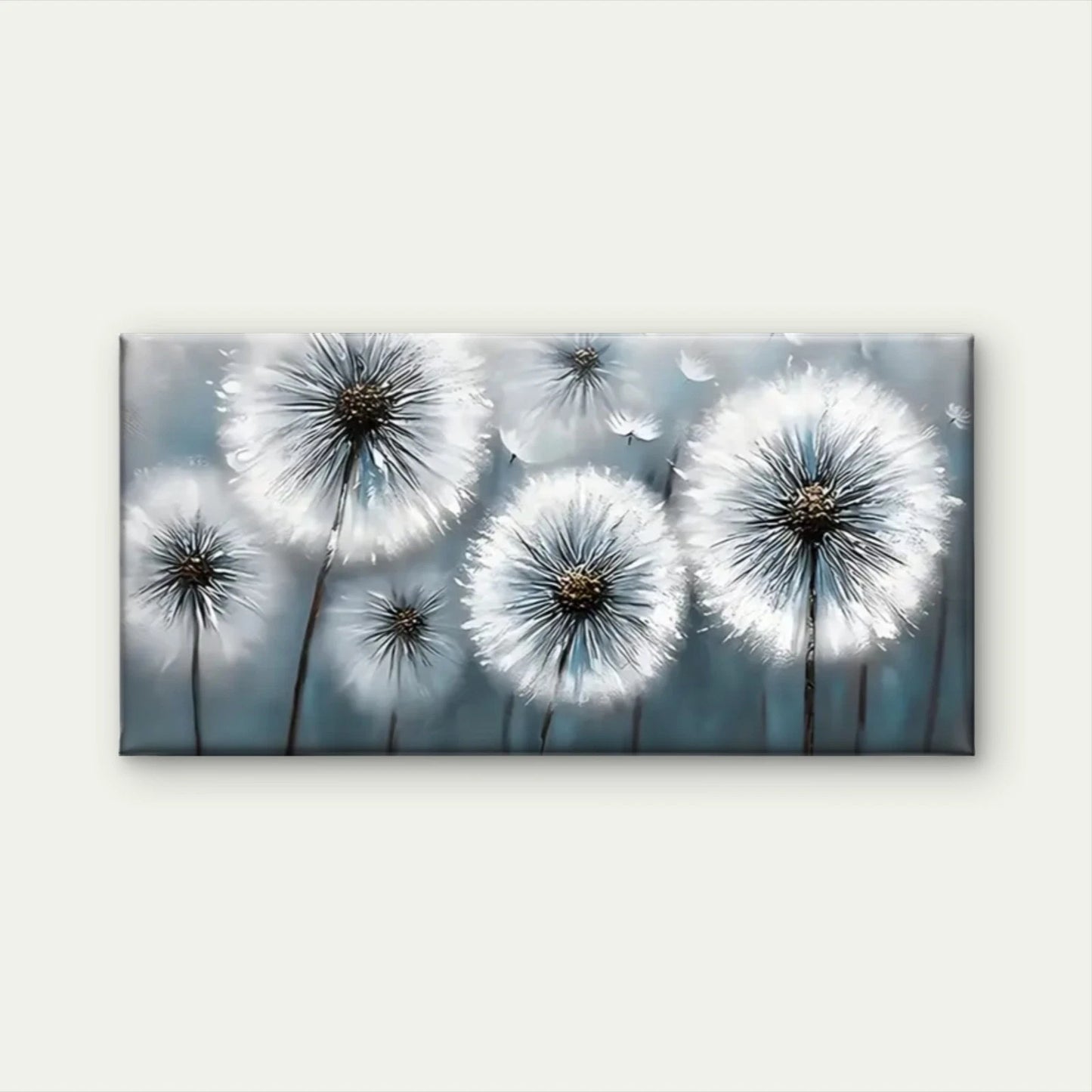 Dendera Flower Abstract Wall Art Canvas Office Home Room Framed 120x60cm