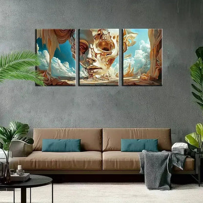 3pcs surreal Triptych Canvas Framed  Art Set Canvas Unframed - High Quality Print 100% Australian Made Wall Canvas