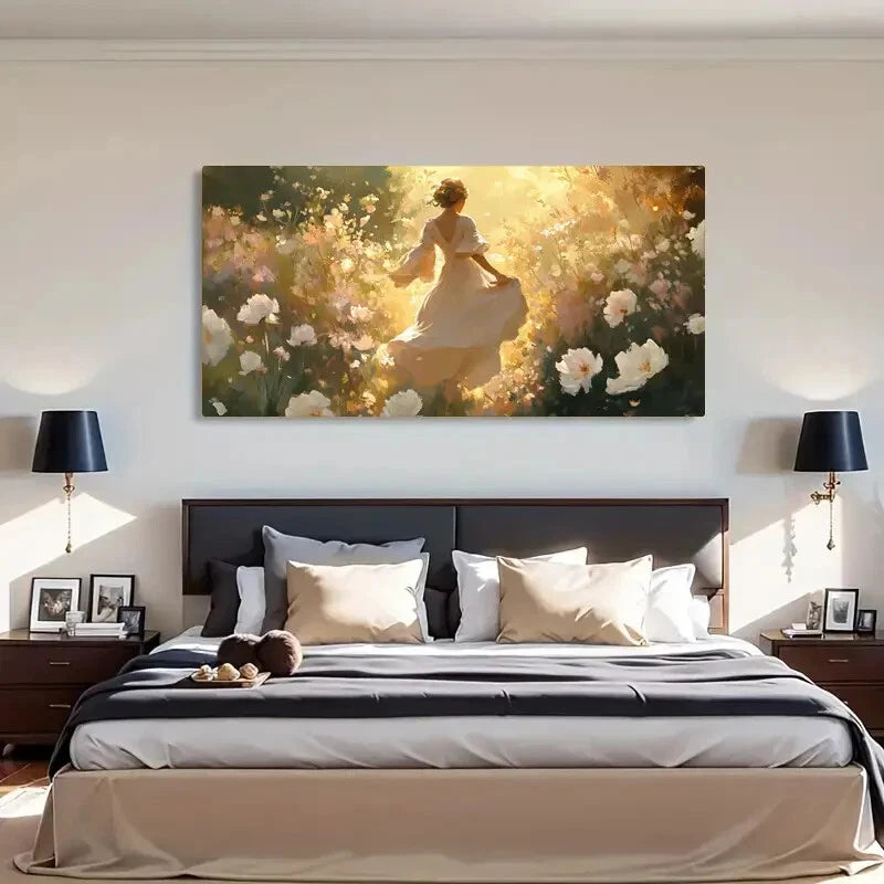 Woman Dress Modern Deco Wall Art Canvas Office Home Room Framed 120x60cm - Bella Home Decor