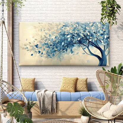 Tropical Beach Sunset with Palm Wall Art Canvas Office Home Room Framed 120x60cm - Bella Home Decor