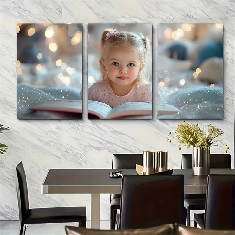 3pcs Children's Book Metal Print Ready to Hang Art - Bella Home Decor
