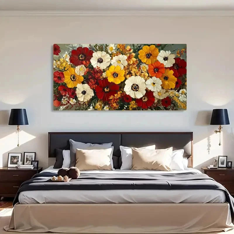 Vibrant Mixed Colors Nature Wall Art Canvas Office Home Room Framed 120x60cm - Bella Home Decor