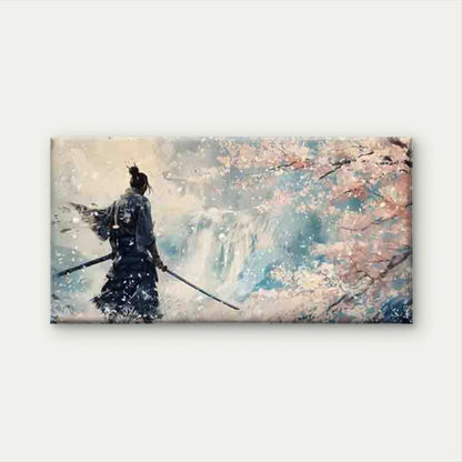 Japanese Samurai Warrior Wall Art Canvas Office Home Room Framed 120x60cm