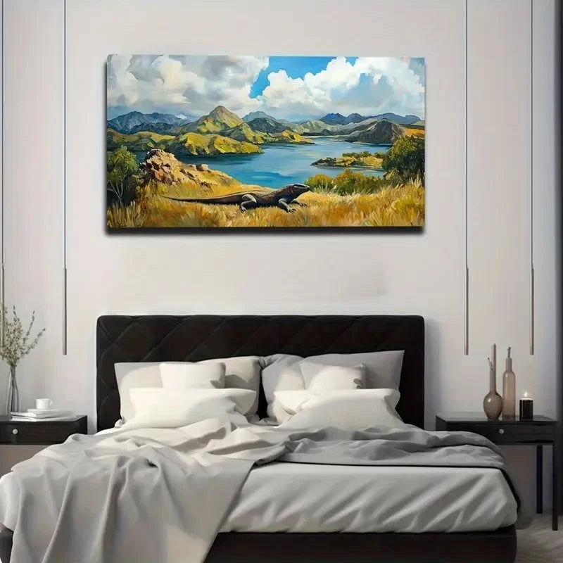 Terrible Kodo Island Worth Wall Art Canvas Office Home Room Framed 120x60cm