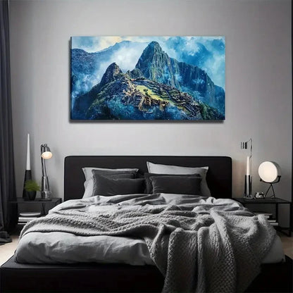 Mayan Civilization Of The Magic Wall Art Canvas Office Home Room Framed 120x60cm
