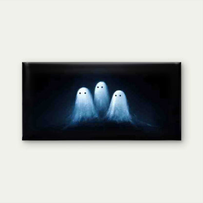 Glowing Ghosts with Glowing Ink Wall Art Canvas Office Home Room Framed 120x60cm - Bella Home Decor
