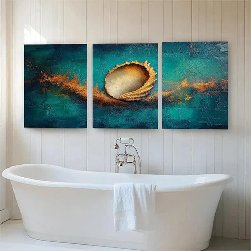 3pcs Ocean-Inspired Abstract Modern Perfect Wall Art Canvas Unframed - High Quality Print 100% Australian Made Wall Canvas