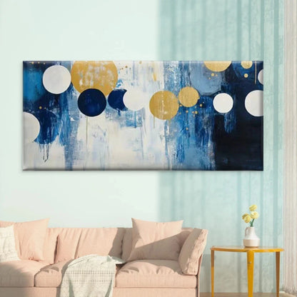 Blue Mountains Abstract Wall Art Canvas Office Home Room Framed 120x60cm