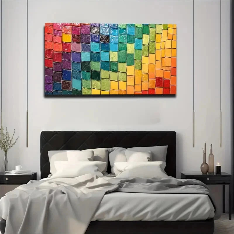 The Rich And Diverse Colors Wall Art Canvas Office Home Room Framed 120x60cm - Bella Home Decor