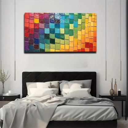 The Rich And Diverse Colors Wall Art Canvas Office Home Room Framed 120x60cm - Bella Home Decor