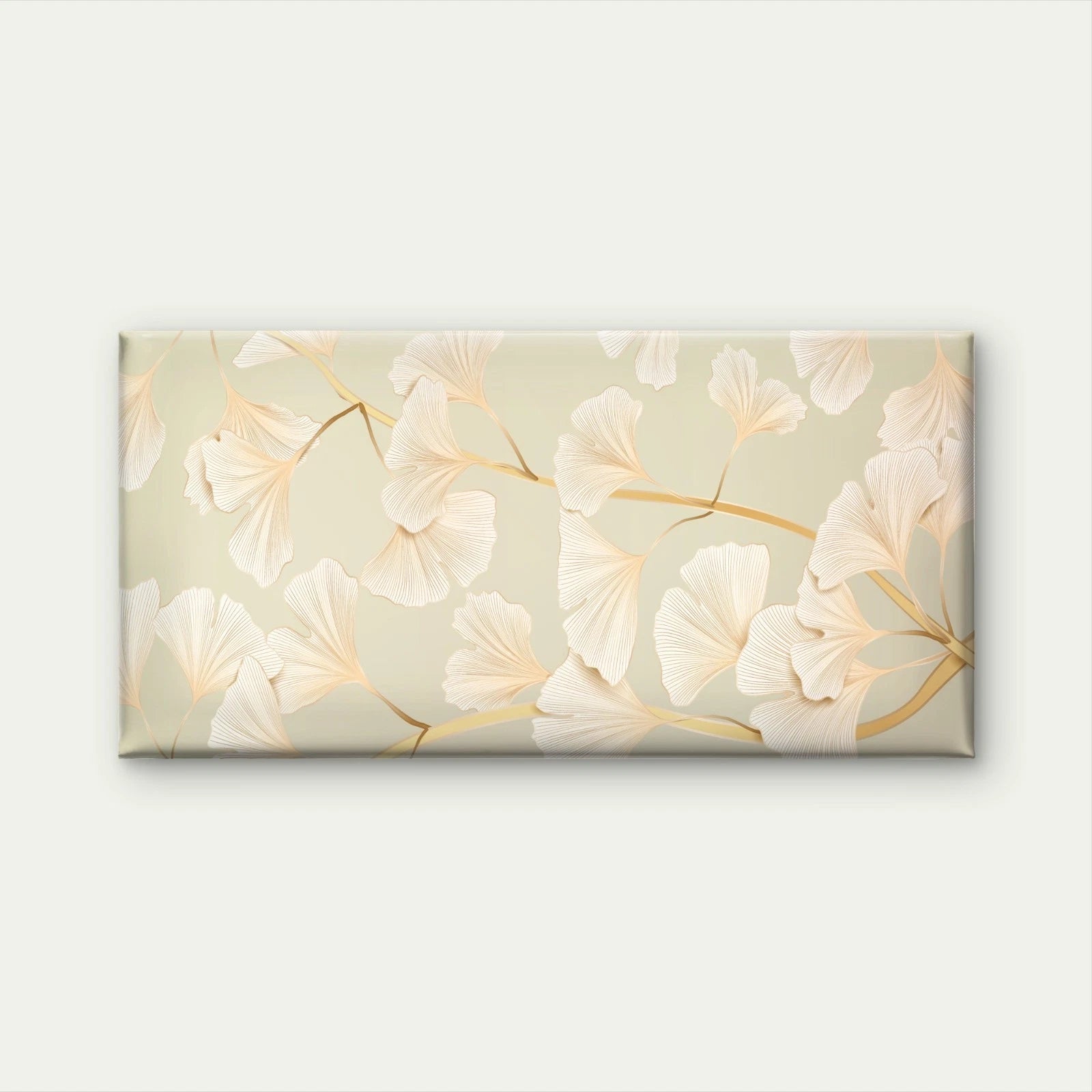 Busy Ginkgo Pattern Life Wall Art Canvas Office Home Room Framed 120x60cm - Bella Home Decor