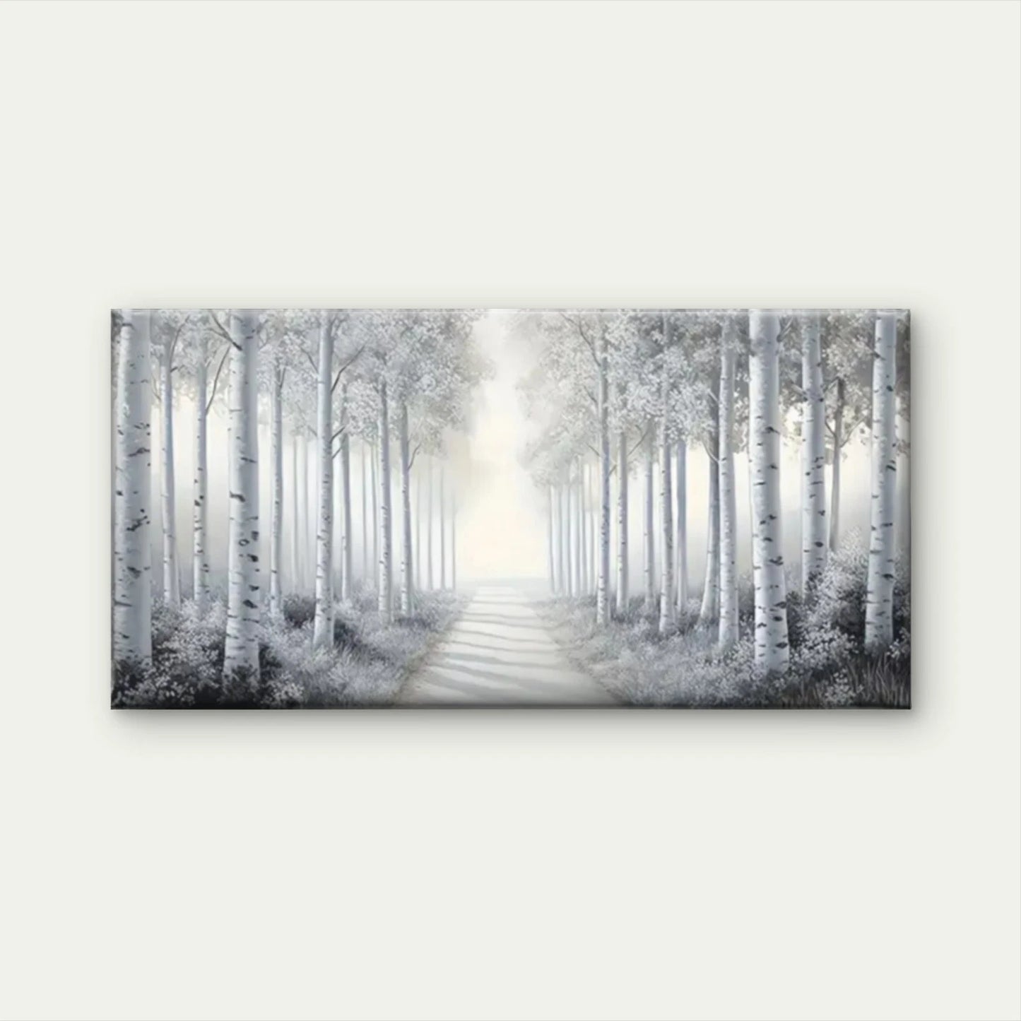 Serene Forest Pathway Sunlight Wall Art Canvas Office Home Room Framed 120x60cm