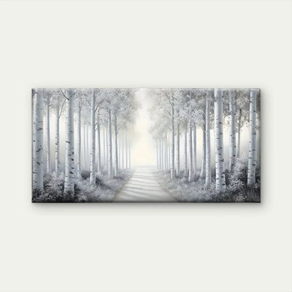 Serene Forest Pathway Sunlight Wall Art Canvas Office Home Room Framed 120x60cm