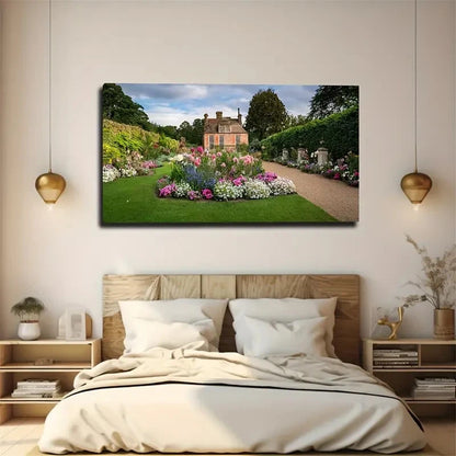 Roses And Wildflowers Wall Art Canvas Office Home Room Framed 120x60cm