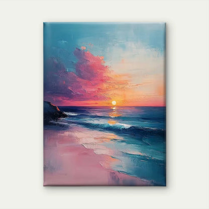 Radiant Sunset Clouds & Serene Sky 60x90cm Metal Print Ready to Hang